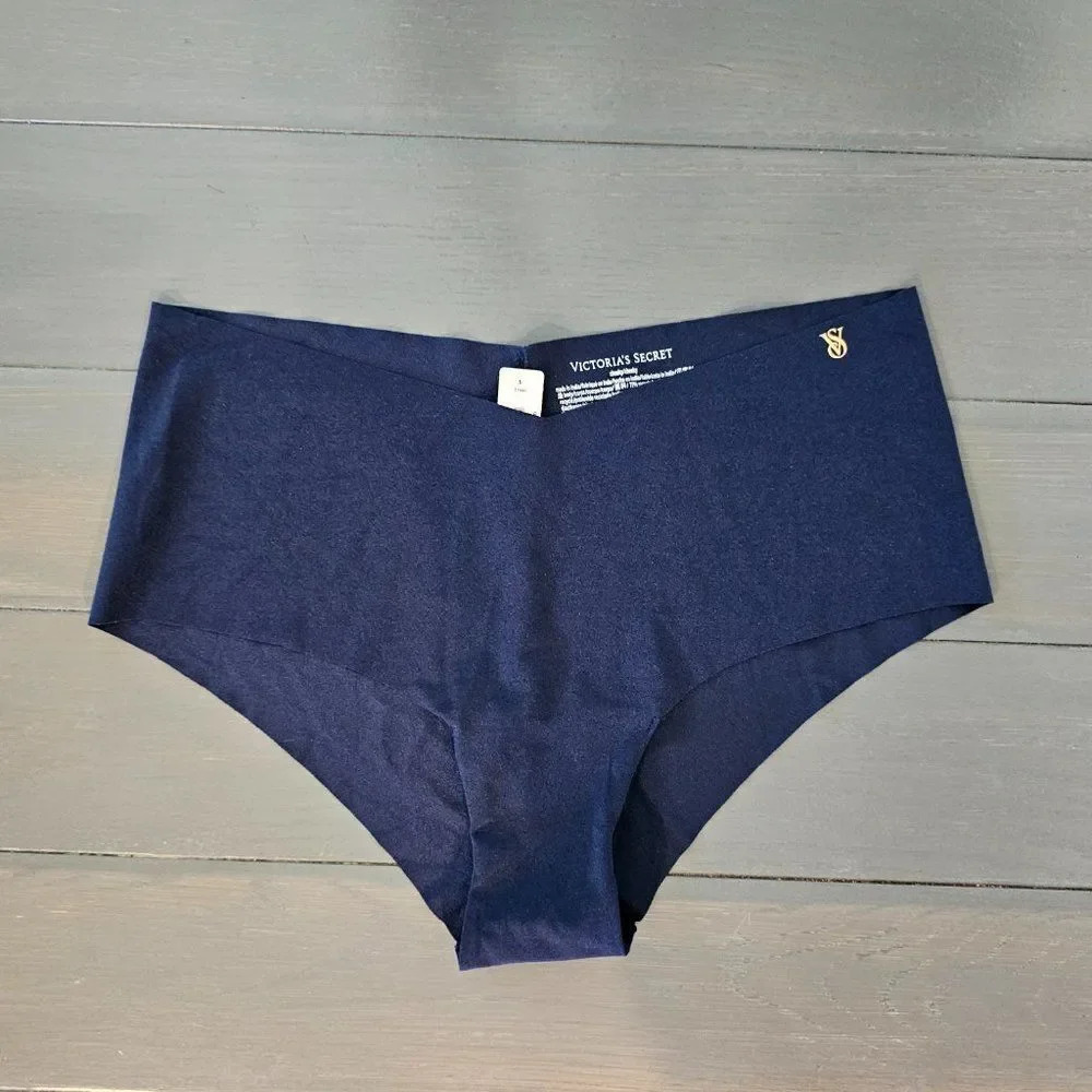 Victoria's Secret Women's Blue Low Rise Bikini No-Show Hiphugger Panty Size L - Picture 6 of 13